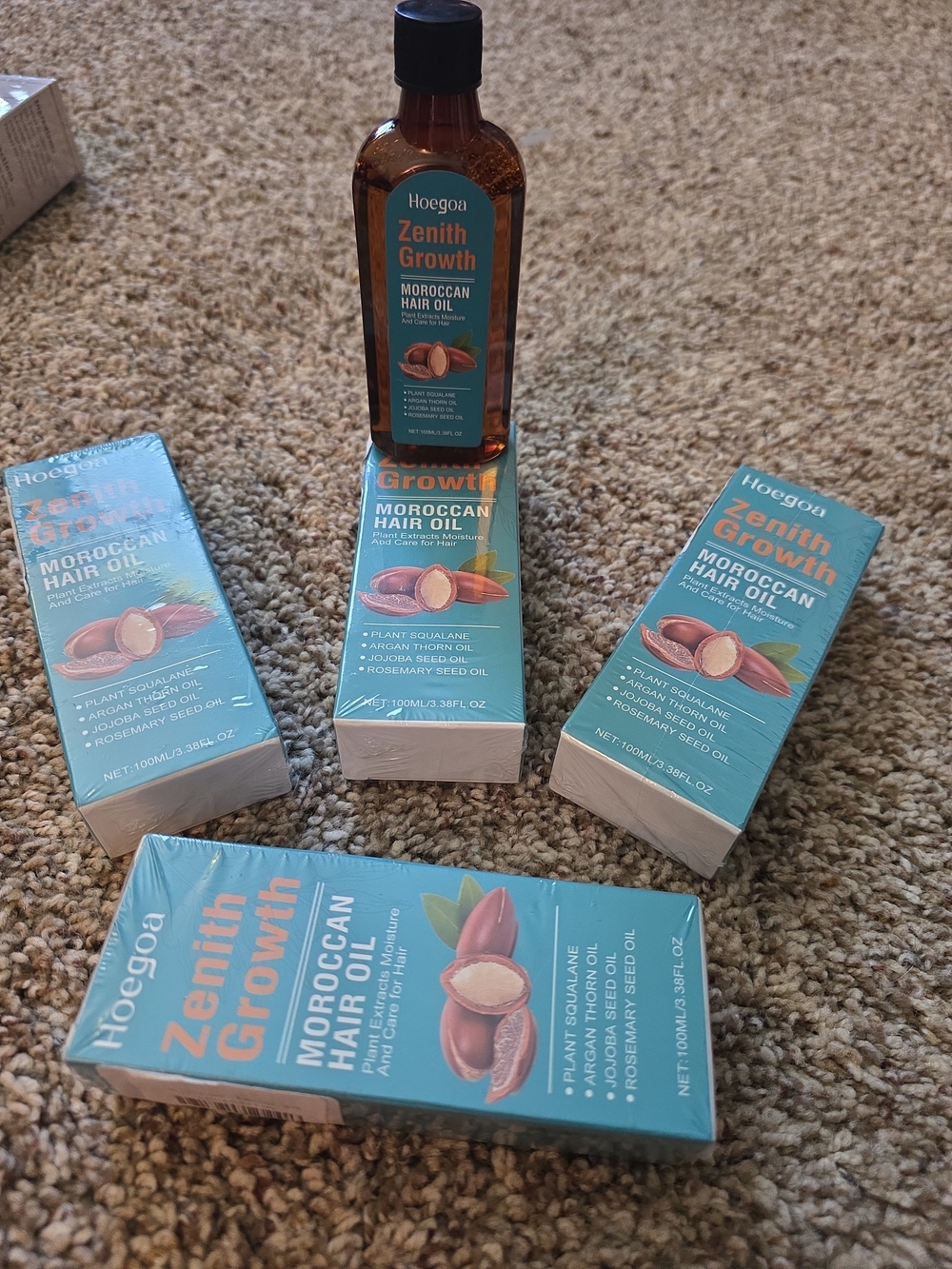 Zenith Growth Moroccan Hair Oil - Turquoise